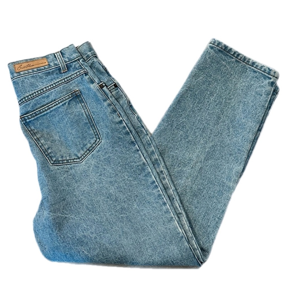 Vintage Bill Blass Jeans Easy Fit light wash Classic high-waisted straight-leg 8